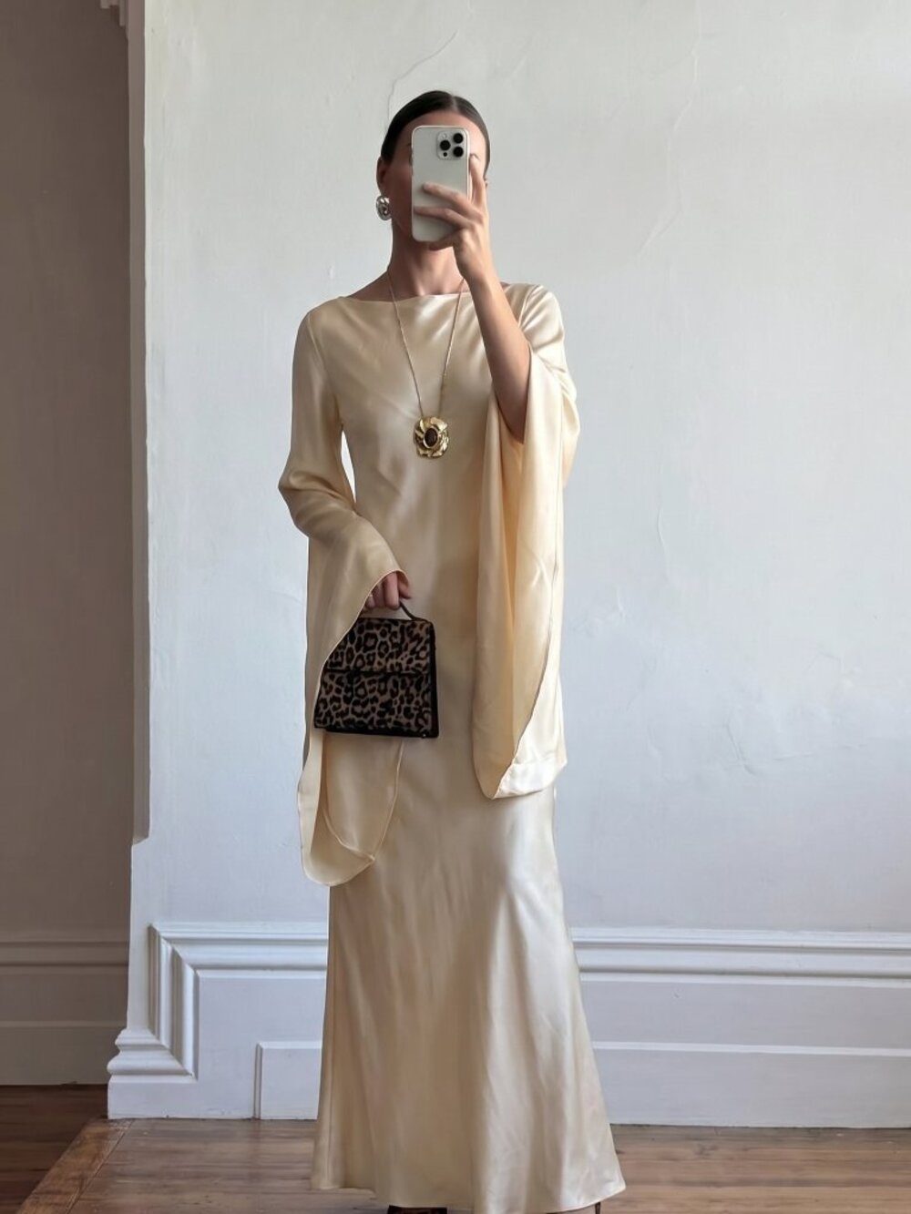 Helsa The Rosalind Dress in Silk Charmeuse